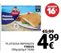 Supermercati Gulliver Platesa impanata Findus offerta
