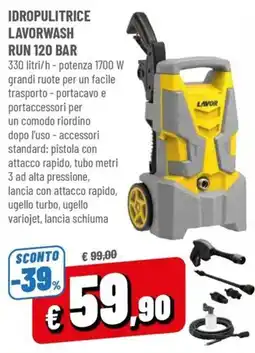 Famila Idropulitrice Lavorwash Run 120 Bar offerta