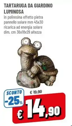 Famila Tartaruga da giardino luminosa offerta