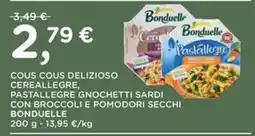 Poli Cous cous delizioso cereallegre pastallegre gnocchetti sardi con broccoli e pomodori secchi Bonduelle offerta
