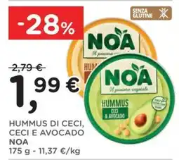 Poli Hummus di ceci, ceci e avocado Noa offerta