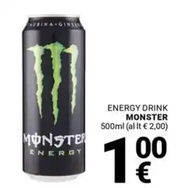 Supermercati Gulliver Energy drink Monster offerta