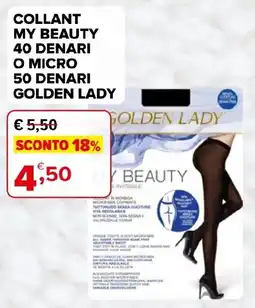 Iperal Collant my beauty golden lady offerta