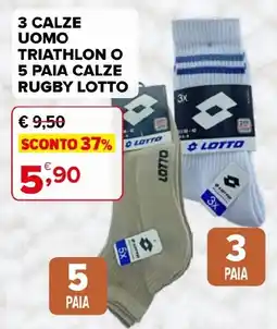 Iperal Calze uomo triathlon o rugby Lotto offerta
