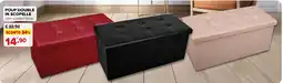 Iperal Pouf double in ecopelle offerta