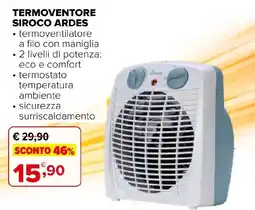 Iperal Termostato termoventilatore Siroco Ardes offerta