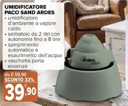 Iperal Umidificatore Paco Sand Ardes offerta