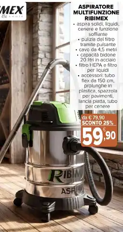 Iperal Aspiratore multifunzione Ribimex offerta