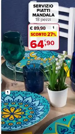 Iperal Servizio piatti mandala offerta