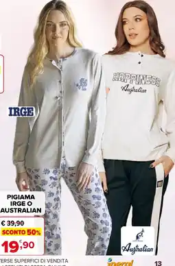 Iperal Pigiama Irge o Australian offerta