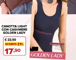 Iperal Canotta light con cashmere Golden Lady offerta