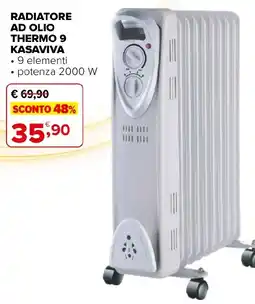 Iperal Radiator ad olio thermo 9 kasaviva offerta