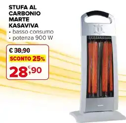 Iperal Stufa al carbonio Marte Kasaviva offerta