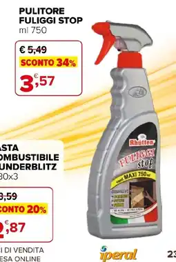 Iperal Pulitore fuliggi stop Rhütten offerta