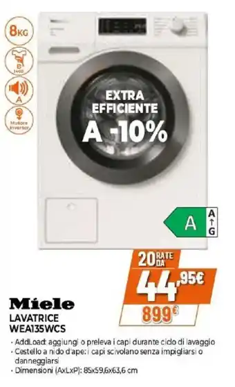 Miele lavatrice wea135wcs