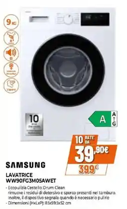Iperal Samsung lavatrice offerta
