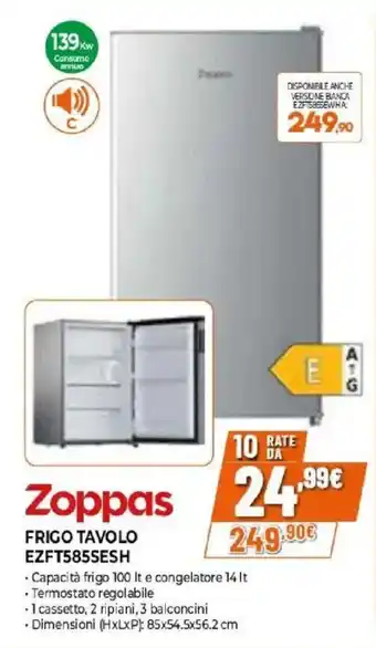 Zoppas Frigo Tavolo