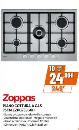 Iperal Zoppas piano cottura a gas offerta