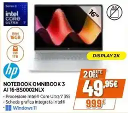 Iperal hp NOTEBOOK OMNIBOOK 3 offerta