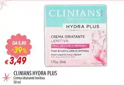 Galassia superstore Clinians Hydra Plus Crema idratante lenitiva offerta