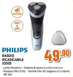 Iperal Philips rasoio ricaricabile offerta