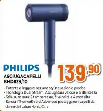 Philips asciugacapelli BHD839/10
