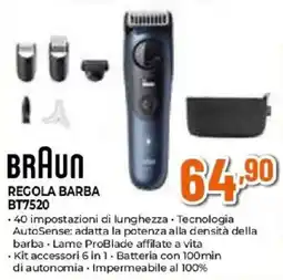 Iperal Braun regola barba BT7520 offerta