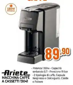 Iperal Ariete macchina caffè a cassette 13041 offerta