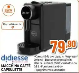 Iperal Macchina Caffè Capsulette offerta