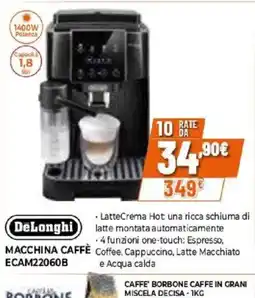 Iperal DeLonghi Macchina Caffè ECAM22060B offerta
