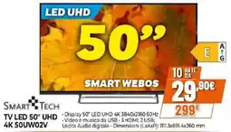 Iperal Smart Tech TV LED 50" UHD 4K offerta