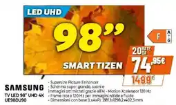Iperal Samsung TV LED 98" UHD 4K offerta