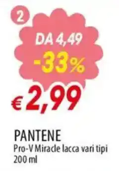 Galassia superstore Pantene Pro-V Miracle lacca vari tipi offerta