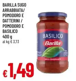Galassia superstore Barilla sugo basilico offerta