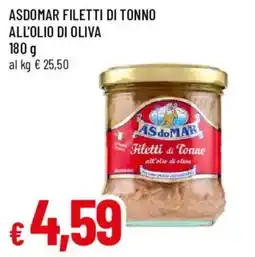 Galassia superstore Asdomar filetti di tonno all'olio di oliva offerta