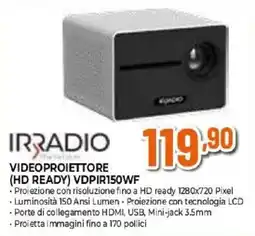 Iperal Irradio Videoproiettore (HD Ready) VDPIR150WF offerta