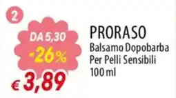 Galassia superstore Proraso Balsamo Dopobarba Per Pelli Sensibili offerta