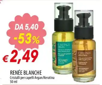 Renée Blanche Cristalli per capelli Argan/Keratina