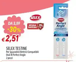 Galassia superstore Selex testine per spazzolini elettrici compatibili oral-b perfect angle offerta