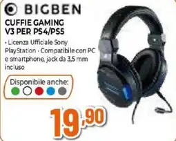 Iperal Bigben cuffie gaming v3 per ps4/ps5 offerta