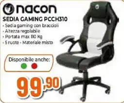 Iperal Sedia gaming Nacon PCCH310 offerta