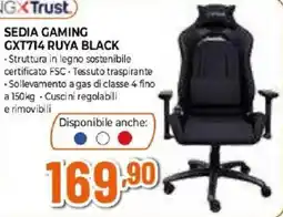 Iperal Sedia gaming GXT714 Ruya Black offerta