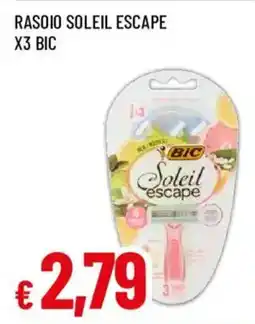 Galassia superstore Rasoio Soleil Escape Bic offerta