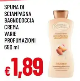 Galassia superstore Spuma di sciampagna bagnodoccia offerta