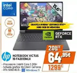 Iperal hp NOTEBOOK VICTUS 15-FA2013NLX offerta