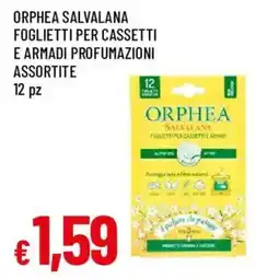 Galassia superstore Orphea Salvana foglietti per cassetti e armadi profumazioni assortite offerta