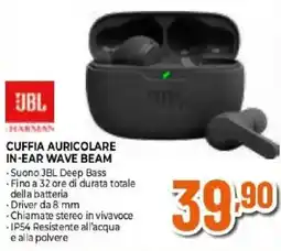 Iperal JBL Cuffia auricolare in-ear Wave Beam offerta