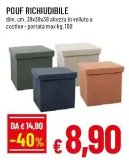 Galassia superstore Pouf richiudibile offerta