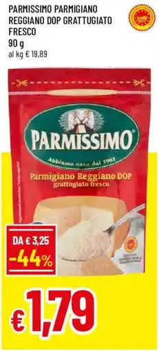 Galassia superstore Parmigiano Reggiano DOP grattugiato fresco Parmissimo offerta