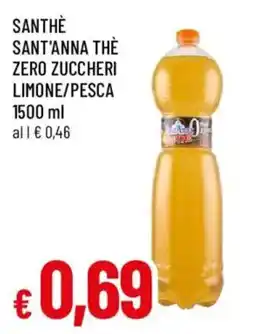 Galassia superstore Santhè Sant'anna thè zero zuccheri offerta